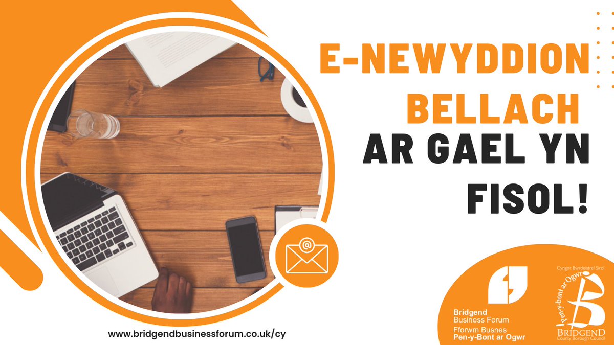 Fforwmbusnes's tweet photo. Cadwch lygad ar eich negeseuon e-bost am e-newyddion business@bridgend mis Mehefin, crynodeb o ddatblygiadau diweddaraf, cyllid, prosiectau a mentrau Pen-y-bont ar Ogwr 📩 https://t.co/gFiehc9Sa3