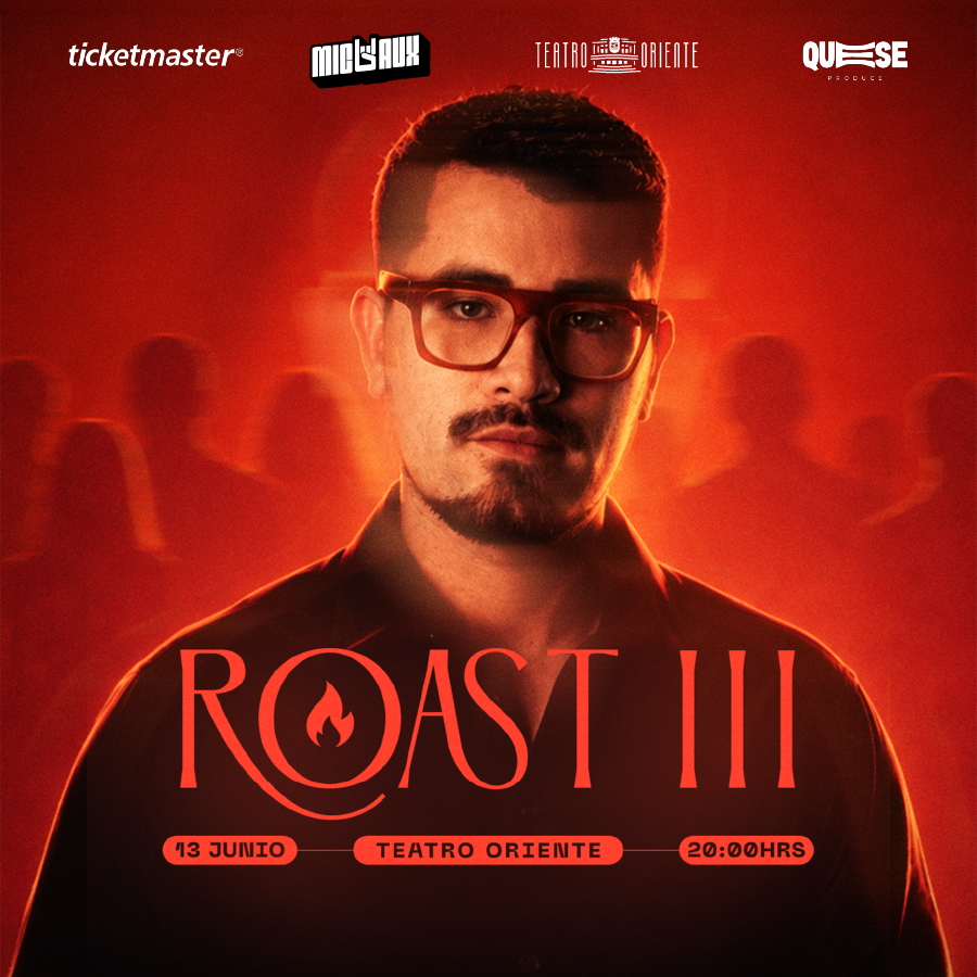 teatrooriente's tweet photo. ¡ESTE SÁBADO! A las 20:00 horas se presenta ROAST III con @ClaudioMichaux quien reúne a 9 participantes en un espectáculo de comedia donde todos se enfrentan a través de humor negro, chistes preparados y respuestas cruzadas. Venta de entradas https://t.co/R2HsLrwUR7 o boletería. https://t.co/QHlty9LghC