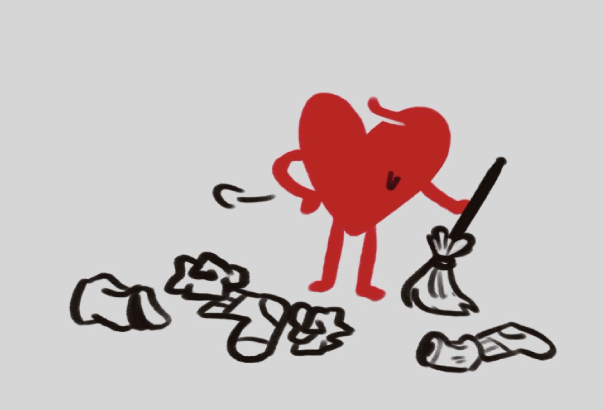 pipispaints's tweet photo. The player's doing chores, lol. I hadn’t noticed, but the soul with a little broom is too cute ! 💕 
#deltarune #deltarunechapter5 https://t.co/uSoAm8FIOt