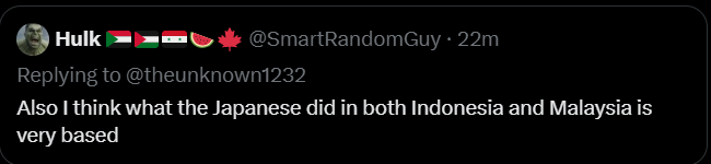 theunknown1232's tweet photo. @SmartRandomGuy The irony coming from this bangla jeet. You are no better. https://t.co/iuDfyjP5Cx