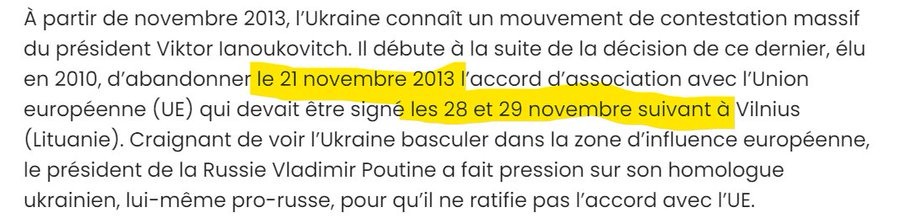 pascalco64160's tweet photo. @ivan_8848 c'est un mouvement populaire instantané mais démarré en novembre 2013 et non 2014 quand poutine a interdit a Lanoukovitch de signer des accords commerciaux avec l'Union Européenne 
la CIA n'a pas appelé poutine pour qu'il interdise la signature https://t.co/9PacnPOkKh