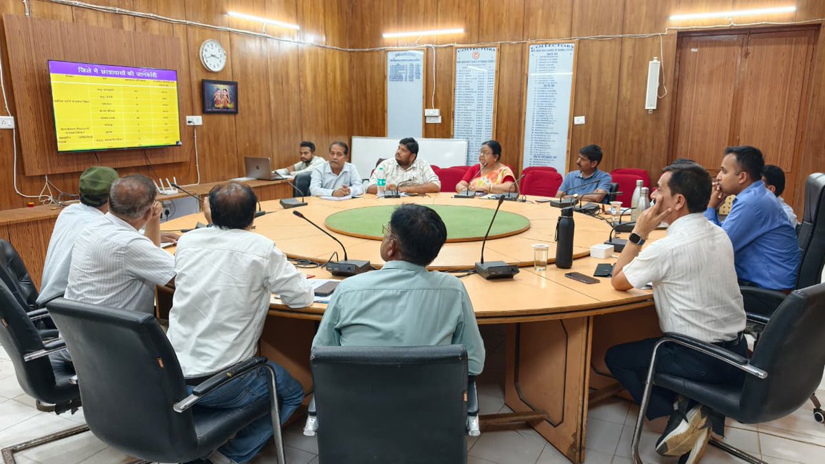 MandlaCollector's tweet photo. कलेक्ट्रेट के गोलमेज कक्ष में जिला स्तरीय निगरानी समिति की बैठक आयोजित की गई। बैठक में शैक्षणिक संस्थाओं में पढ़ने वाले विद्यार्थियों के मानसिक तनाव प्रबंधन एवं उनकी मानसिक स्थिति की निगरानी के संबंध में समिति के दायित्वों पर विस्तार से चर्चा की गई।

RM- https://t.co/UgdWq5Ertj https://t.co/naxsiGIe4r