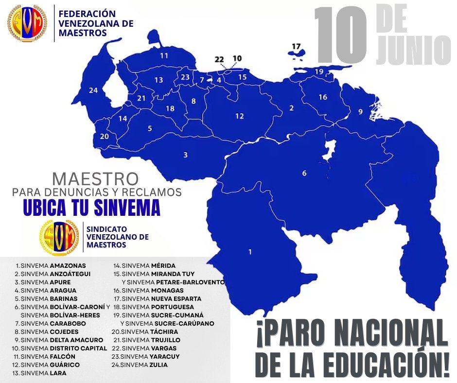 fevemaestros's tweet photo. #ParoNacional | ¡La dignidad docente se defiende de pie!

Este #10dejunio demostramos que el miedo no puede vencer a la razón ni a la justicia.
Maestro: tu voz es el motor del cambio y tu derecho a exigir condiciones dignas está plenamente respaldado.

Ubica tu SINVEMA, atentos. https://t.co/5tiDblNyWK