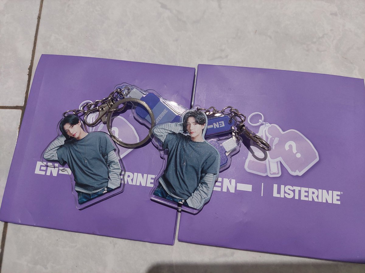 Friza1617's tweet photo. WTT Listerine Enhypen Keychain 
Have: double jake
Want: sunghoon, sunoo, jungwon

#entrade #wtt #ListerinexEnhypen
Dom : Salatiga https://t.co/Xg3aNkDfKy