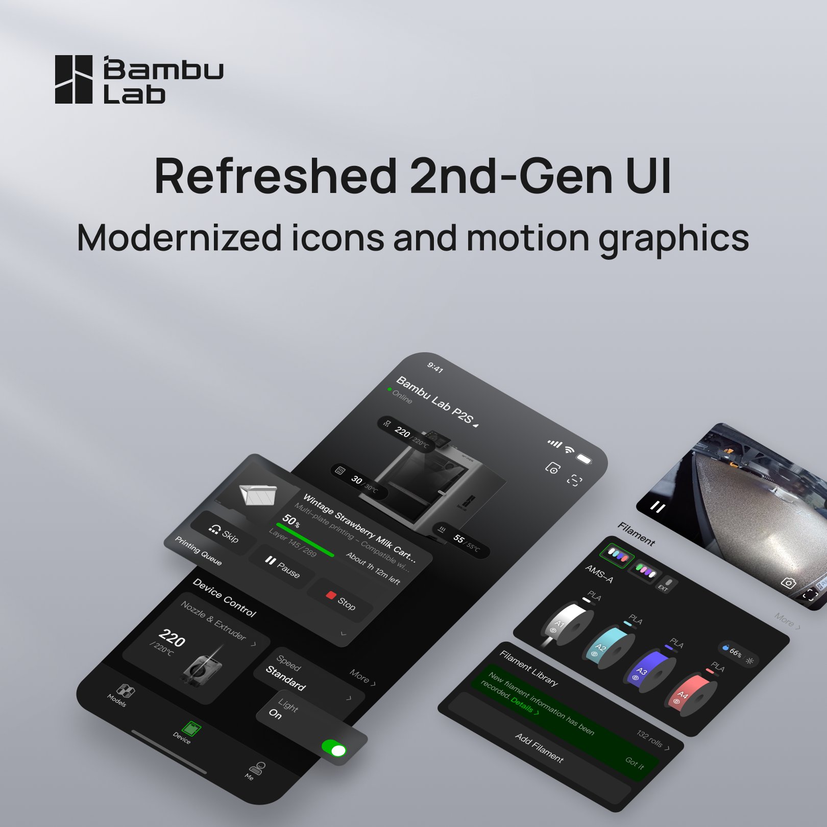 Bambu Handy Update mit Filamentverwaltung