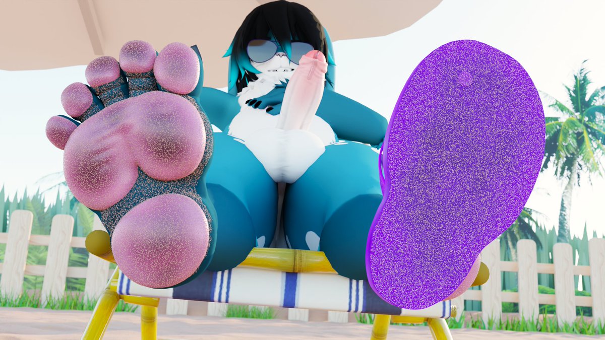 Feetybun's tweet photo. CW: sand! Lotta sand

Nothing beats chillin’ at the beach… 

except for maybe skipping the part where there’s sand everywhere and between your toes >w>
#nsfw #feet #3d https://t.co/2KxE8H4Pum