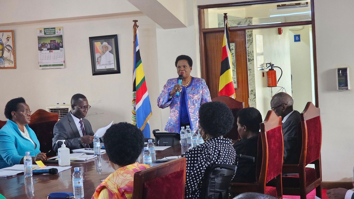 BrianMusinguz's tweet photo. Today at the Internship office @Mglsd_UG. I just witnessed a successful handover of office from Hon. Min @BettyAmongiMP to Lt. Gen. Hon. Minister @henrytumukunde. I am eager to learn from experienced, exposed, competent and highly motivated individuals.

Great thanks and applause to the outgoing Ministers and a warm welcome to new ministers Hon. Min. @MercyLakiskis, Hon. Min. @kamulikuteesa, Hon. Min. @simonmulongo, Hon. Min. Acan Joyce Okeny, Hon. Min. Jacaueline Mbabazi.