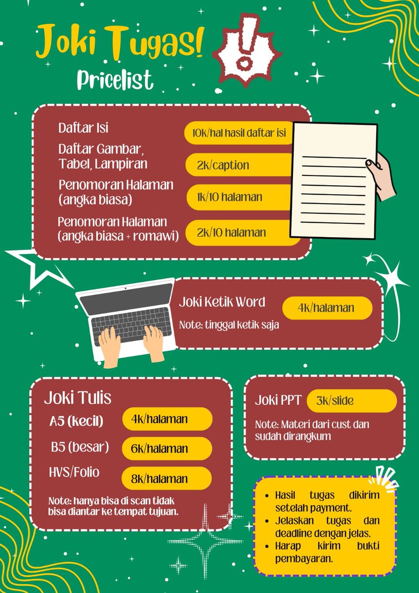 specimenarts's tweet photo. teman2 yg mau joki daftar isi, tabel, gambar, lampiran, penomoran halaman, joki tulis, joki ketik bisa bgt yaa #zonaba #zonauang #jokitugas https://t.co/hU34R3atlz