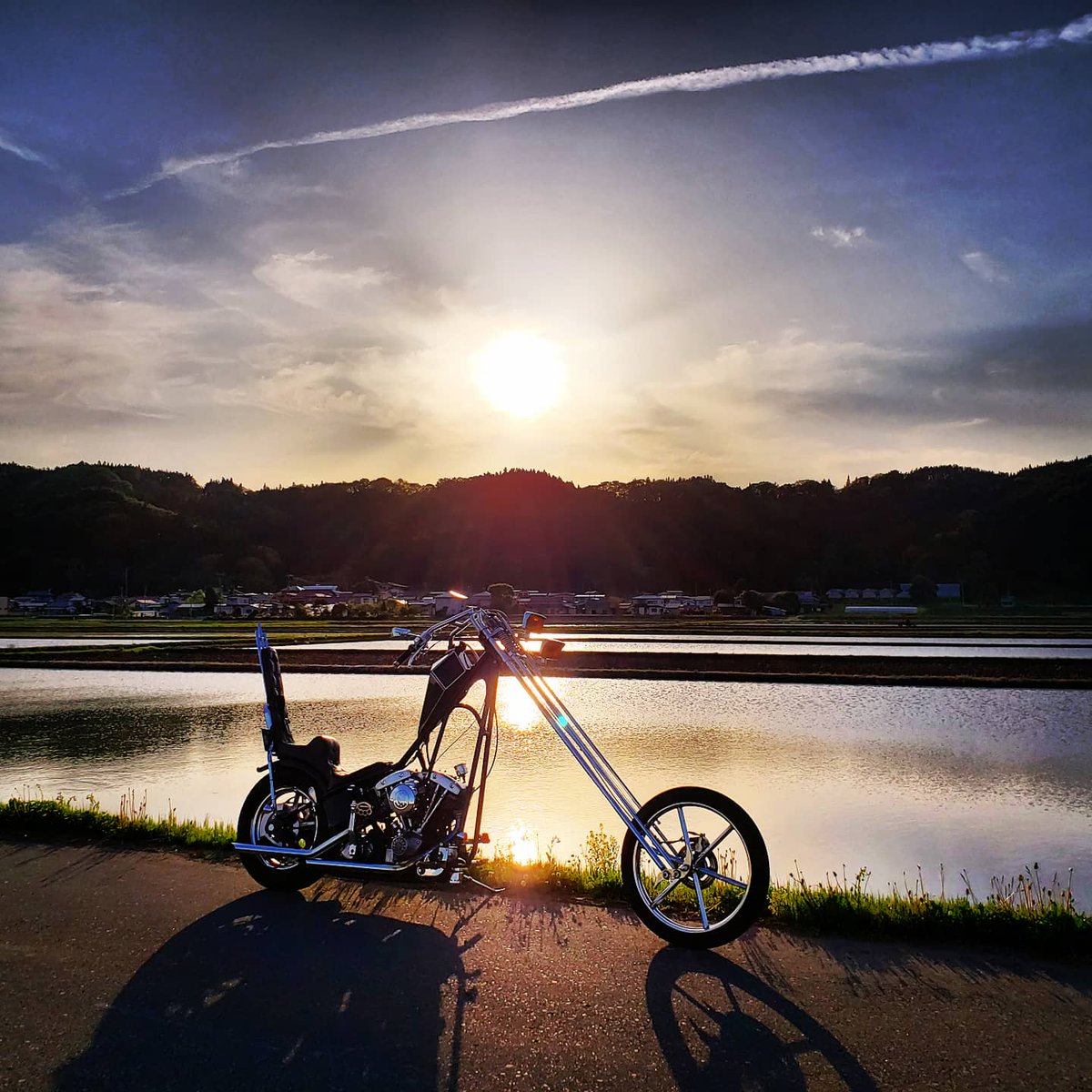 79FXEX_HD's tweet photo. #水田とバイクがある風景写真 https://t.co/J5ICrJfaMZ