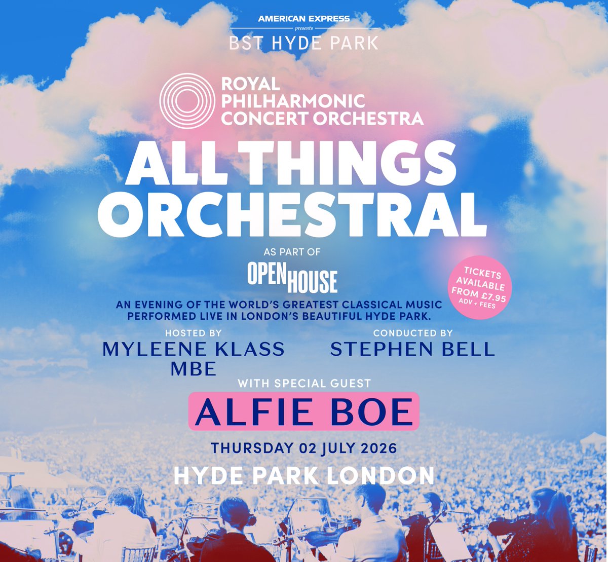 TicketmasterUK's tweet photo. Acclaimed tenor Alfie Boe is joining the Royal Philharmonic Concert Orchestra live at All Things Orchestral on Thu 2 Jul as part of American Express presents BST Hyde Park. 🎤

🎟️ https://t.co/p8JsrwWOaL https://t.co/JclMToT8zF