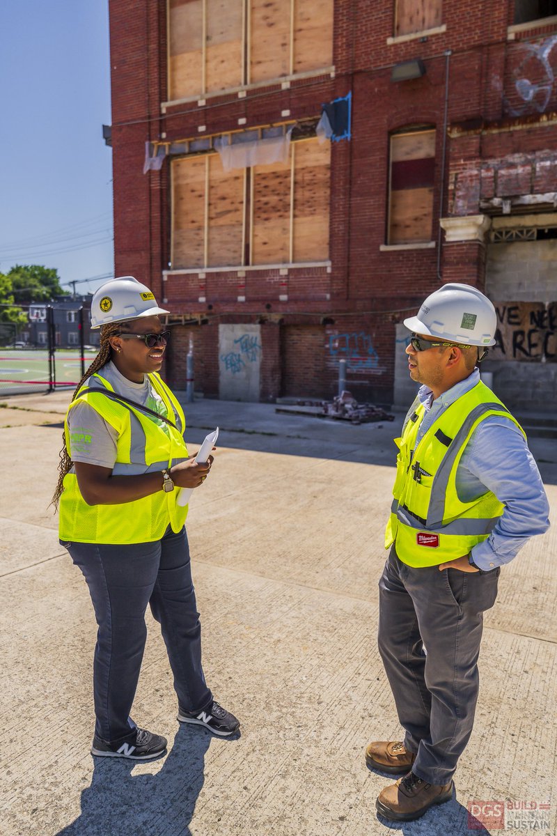 DCDGS's tweet photo. DGS was out on a community walk where construction is underway in #Ward5 for the new Crummell Community Center. We’re working with our partners to honor the legacy— to transform historic Crummell into a vibrant, fully functional rec center for the community.
#DGSInTheCommunity https://t.co/PNshs0XvpX