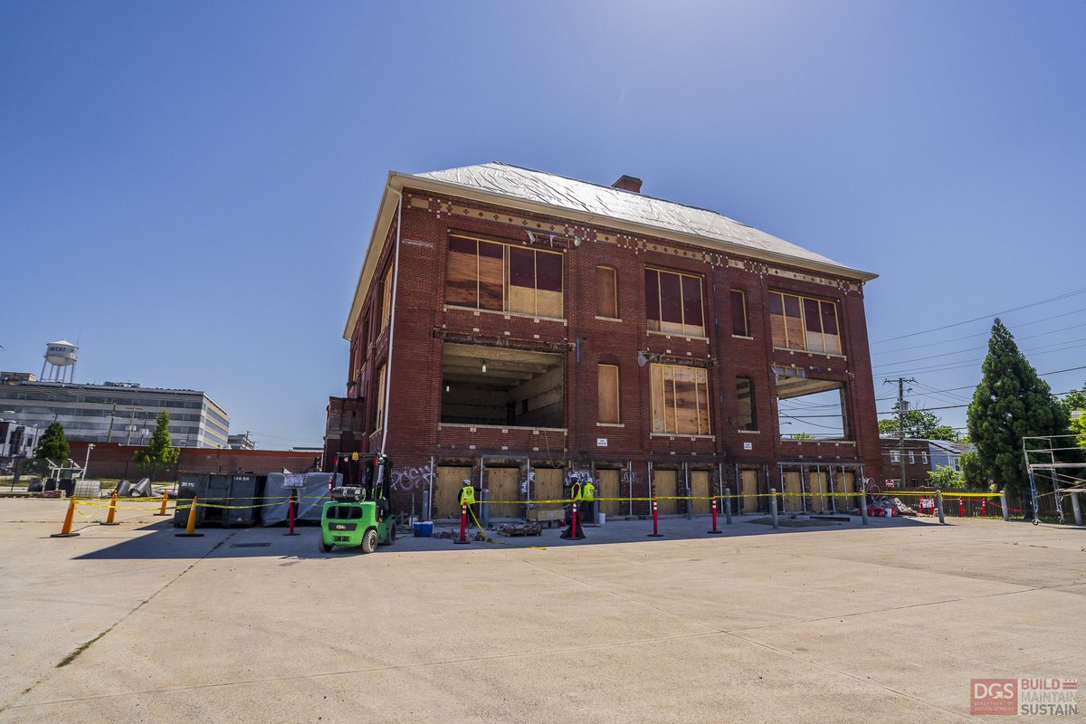 DCDGS's tweet photo. DGS was out on a community walk where construction is underway in #Ward5 for the new Crummell Community Center. We’re working with our partners to honor the legacy— to transform historic Crummell into a vibrant, fully functional rec center for the community.
#DGSInTheCommunity https://t.co/PNshs0XvpX