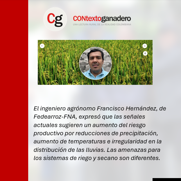 PasionsanMarcos's tweet photo. Estas son 11 recomendaciones para que los arroceros enfrenten el fenómeno de El Niño #OrgullosamenteGanaderos ¡! Estas son 11 recomendaciones para que los arroceros enfrenten el fenómeno de El Niño | CONtexto Ganadero @jflafaurie @Fedegan @CarriazoRegino @JESUSMARCELIAN1 https://t.co/4iu0Is7Hm5