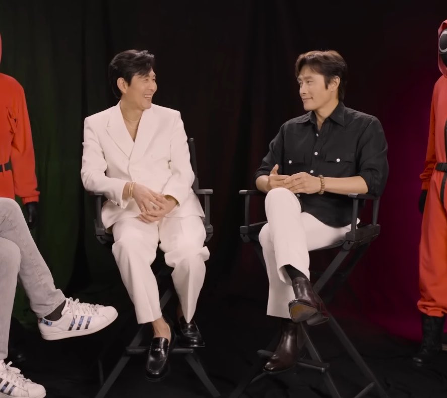 bhjjthrowbacks's tweet photo. june 10, 2025

one year ago today, lee jung jae and lee byung hun appeared on gold derby’s newly uploaded interview for squid game 3 https://t.co/535qi2A0po