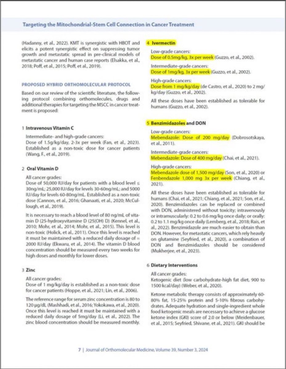 JoeTippen's tweet photo. CANCER HAS BEEN CURED

Ivermectin & Fenbendazole cure cancer.

Pass it on.

BREAKING NEWS: First-in-the-World Ivermectin, Mebendazole and Fenbendazole Protocol in Cancer has been peer-reviewed and published on Sep.19, 2024! 

The future of Cancer Treatment starts NOW.

My thanks to lead authors Ilyes Baghli and Pierrick Martinez for their incredible inspired work, FLCCC’s Dr.Paul Marik for his extensive work on repurposed drugs and every co-author who worked hard to bring this paper to life.

I hope that this peer-reviewed paper lays the groundwork for a brand new future for Cancer Treatment.

Many of you know that I have been helping thousands of Cancer patients with high dose Ivermectin, Mebendazole, and Fenbendazole