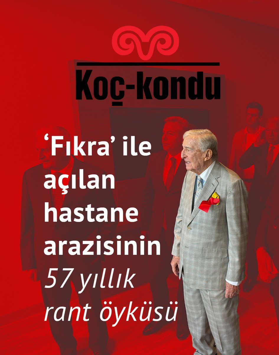 evrenselgzt's tweet photo. ‘Fıkra’ ile açılan hastane arazisinin 57 yıllık rant öyküsü: Koç-kondu

Koç Holdingin İzmir Balçova’da açılışını yaptığı Amerikan Hastanesinin temelinde yarım asırlık bir rant ve sermaye birikim öyküsü var. 

🔴 1969: Balçova’da hazineye ait arazi, gecekondulaşmayı önlemek için yurttaşlara satılmaya başlandı. Ancak toplanan bu paralar altyapı projeleri ve lüks otel inşaatlarına aktarıldı.

🔴1980: 12 Eylül darbesi ile arsa dağıtım süreci tamamen yarıda kaldı. İlerleyen dönemde Balçova Belediyesinin kapatılmasıyla binlerce yurttaş tapu haklarından mahrum bırakıldı.

🔴 1984: İzmir’in ANAP’lı Belediye Başkanı Burhan Özfatura, körfez sermayesi ile belediyenin ortak olduğu ARİZKO adında bir şirket kurdu; araziye otel ve kumarhane açıldı.

🔴 1999: Türkiye genelindeki tüm kumarhanelerin kapatılması, anlaşmazlıklar ve değişen belediye yönetimleri nedeniyle Grand Plaza Oteli eski cazibesini yitirdi. Tesis, atıl kaldı.

🔴 2001: Yıllardır boş duran otel binası, 18 milyon dolar karşılığında İzmir Ticaret Odasına satıldı. Bu devir işleminin ardından aynı bina üzerinde İzmir’in ilk özel üniversitesi kuruldu.

🔴 2017: İzmir Ekonomi Üniversitesi, tıp fakültesi kurma kararı alarak yeni bir yatırım sürecine girdi. Bu amaçla 19 milyon lira ödenerek 21 bin metrekarelik yeni bir arsa satın alındı.

🔴 2018: Alınan arsa üzerinde 30 bin metrekarelik kapalı alana sahip hastanenin kaba inşaatı tamamlandı. Değişen üniversite mütevelli heyeti inşaatı durdurdu, yapıyı çürümeye terk etti.

🔴 2020: YÖK, özel üniversitelerin tıp fakülteleri için en az 200 yataklı kendi hastanelerini açma zorunluluğu getirdi. Aynı yıl mahkeme, 1969 mağdurlarına gülünç ödemelere hükmetti.

🔴 2021: YÖK’ün kararı ile üniversite yönetimi harekete geçme kararı aldı. Fakat bu adım hastaneyi tamamlamak için değil, kaba inşaatı sermayeye satmak amacıyla atıldı.

🔴 2022: Düzenlenen şaibeli ihalede tek rakibi çekilen Rahmi Koç, inşaatı 260 milyon TL’ye satın aldı. İtirazlar sonucu fiyatı artırılan bu ihale, yargı sürecine rağmen hızla sonuçlandırıldı.

🔴 2023: Koç Holding, satın aldığı bu hastane projesi için genel seçim öncesinde devasa bir devlet teşviki aldı.

🔴 2026: Yarım asırda tapularını alamayan arsa mağdurlarının mücadelesi sürerken, rant zincirinin son halkası Amerikan Hastanesi adıyla kapılarını açtı.

Emirhan Durmaz (@emrhndrmz) yazdı