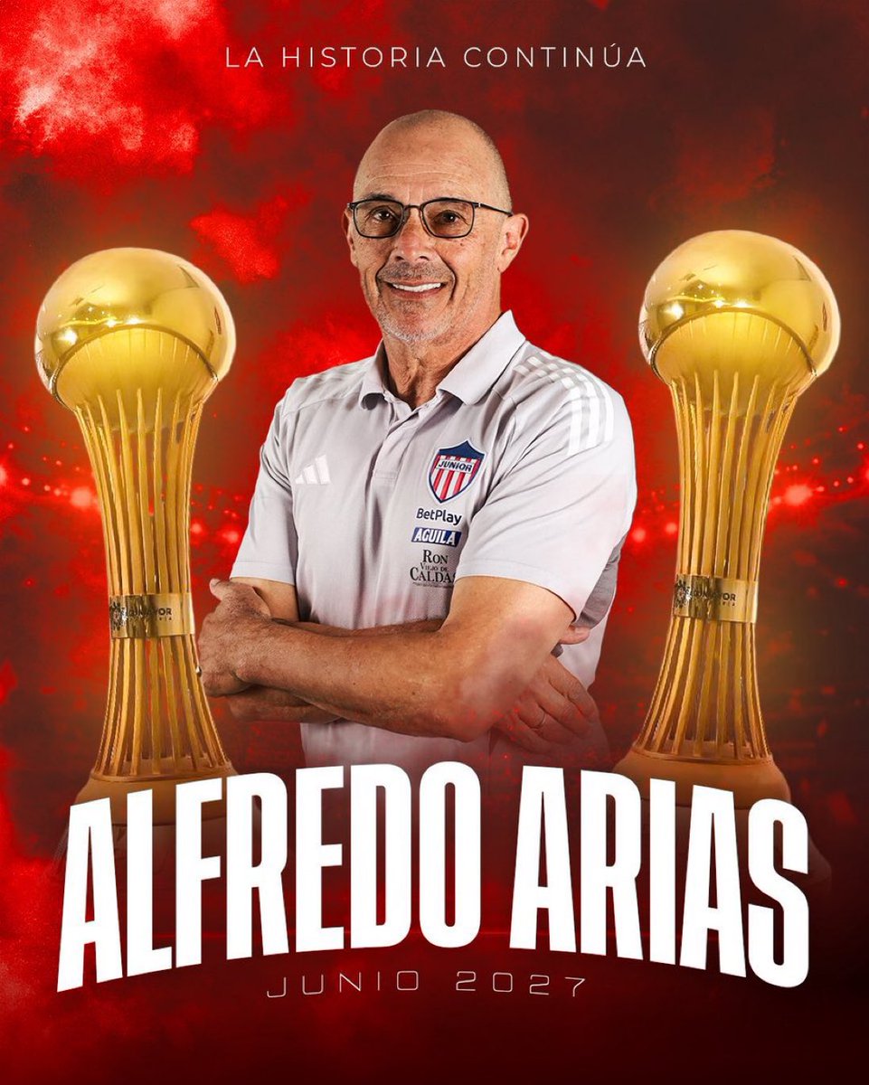 JulianCaperaB's tweet photo. 🚨✍️ Alfredo Arias renueva con Junior de Barranquilla hasta junio de 2027. https://t.co/oHYTfqtJmG