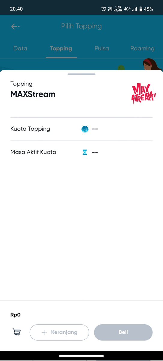 0Shaleh's tweet photo. @byu_id Kok ga ada nih? Kata akun Telkomsel bisa. https://t.co/Wm4ii64VJK