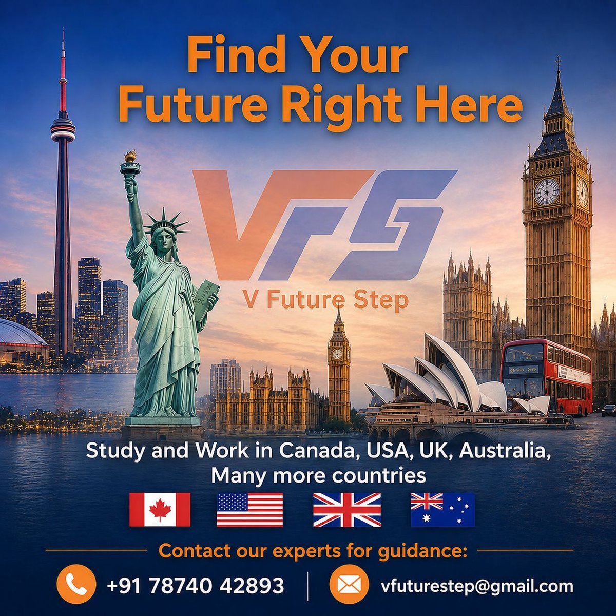 vfuturestep's tweet photo. Contact us today for free consultation and guidance!
Call: +91 78740 42893
Email: vfuturestep@gmail.com https://t.co/fTwdlebtkk