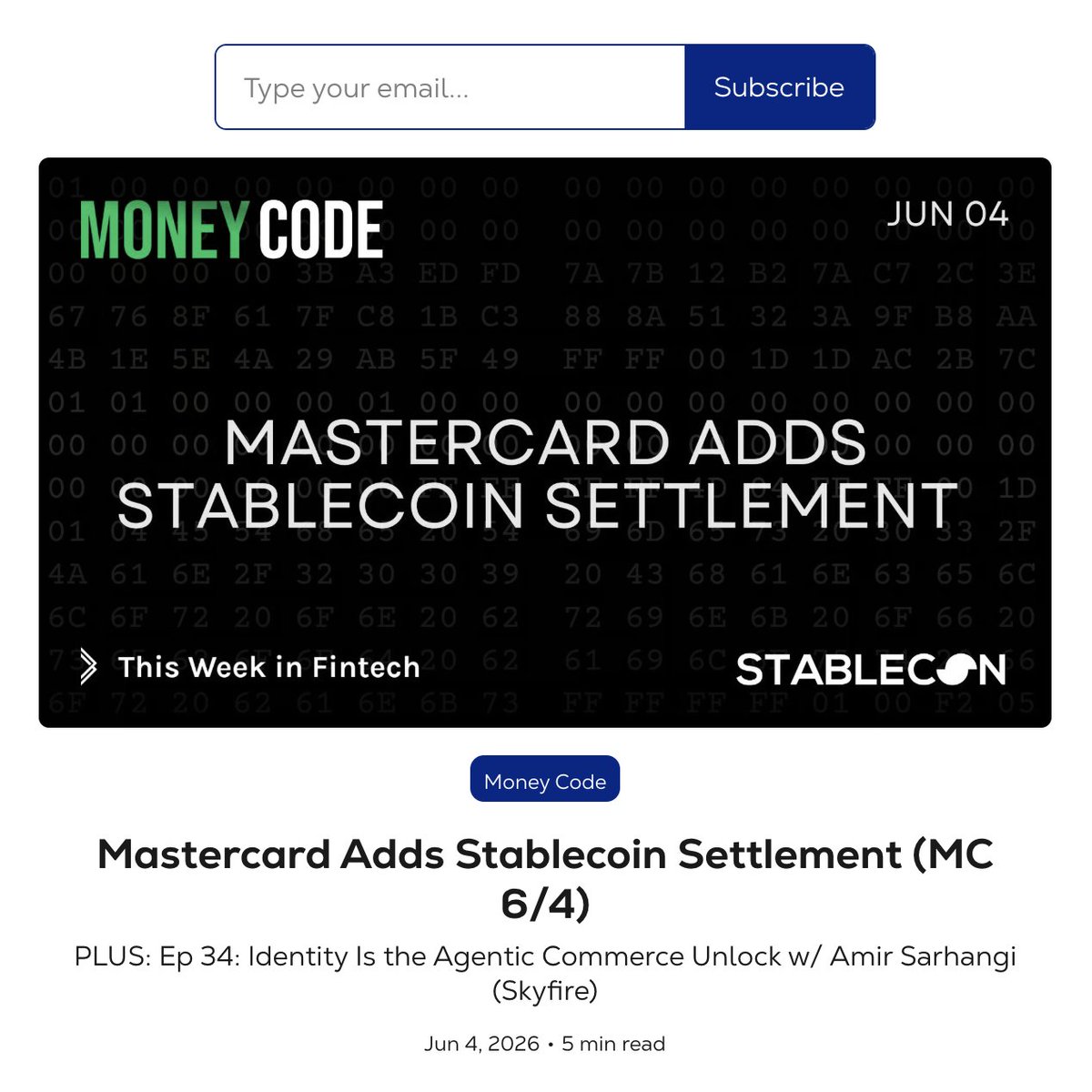 MoneyCodePod tweet picture