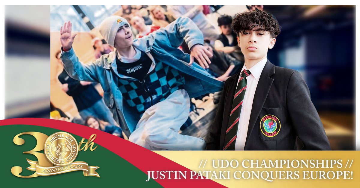 _Drumragh's tweet photo. Huge congratulations to Drumragh student Justin Pataki on placing 🥈 2nd out of 100+ dancers at the UDO European Street Dance Championships in Germany 🇩🇪🔥 Justin has also qualified for the Hip Hop International World Championships in Arizona this July 🇺🇸👏 #ChooseIntegrated https://t.co/p84po1ZoXo