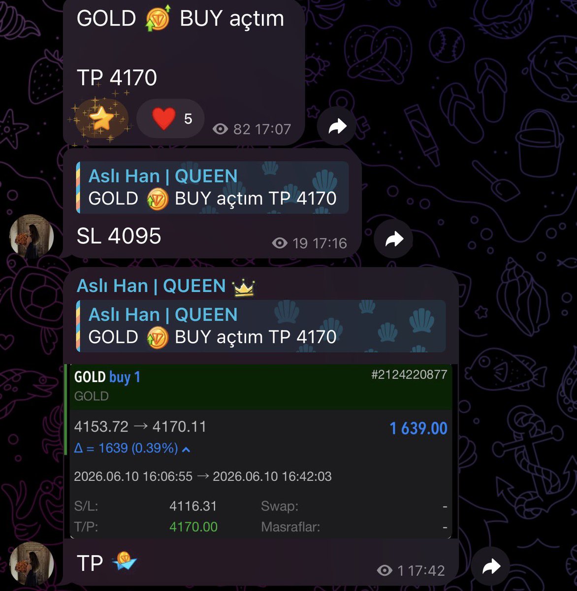 traderaslihan's tweet photo. 🔥 GOLD TP HIT 🔥

📈 GOLD BUY işlemi hedefe ulaştı.

🎯 TP 4170 alındı.
💰 +1639 USD kâr

Disiplinli işlem, net sonuç. 👑

#GOLD #XAUUSD #TP #Forex #Trading #CampTrade https://t.co/2l9CNXh9YT