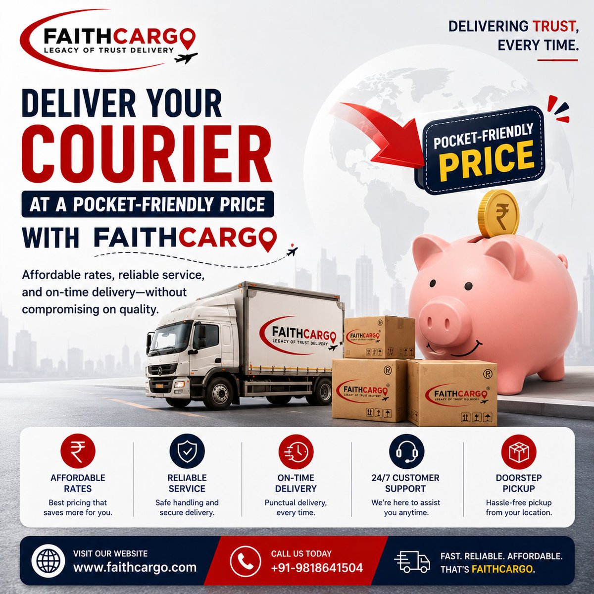 faithcargo's tweet photo. 💰📦 Deliver Your Courier at a Pocket-Friendly Price with FaithCargo
Affordable rates, reliable service, and on-time delivery—without compromising on quality.
https://t.co/PAZ8ptBKTl

#FaithCargo #AffordableCourier #PocketFriendlyPrice #FastDelivery #TrustedCourier https://t.co/7I3iSaPLWo