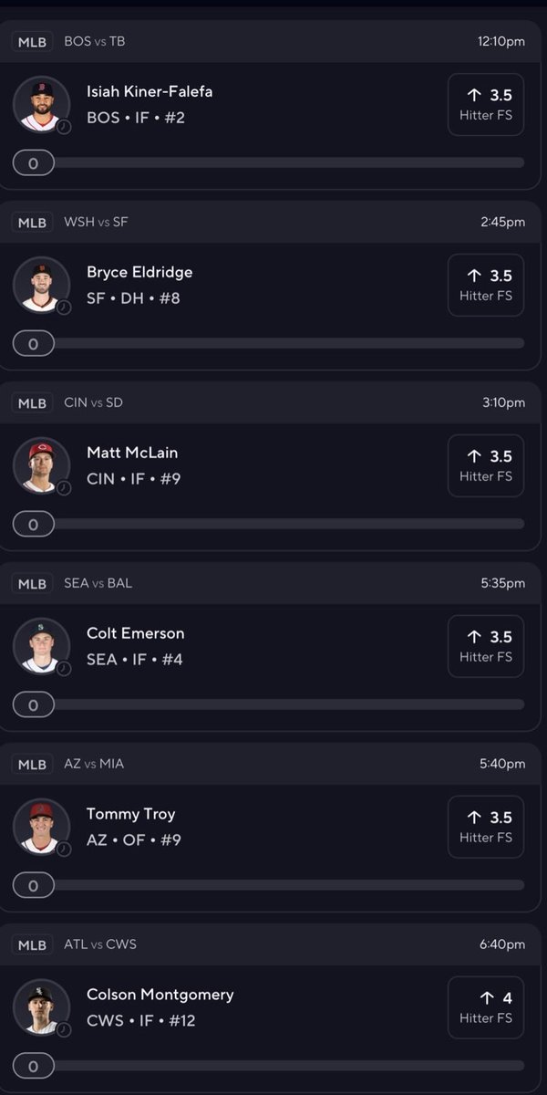 LongshotLegends's tweet photo. Haven’t seen regular fantasy score lines this low in a minute. Let’s see 👀

https://t.co/p3xt9VJKtE

#MLB #Prizepicks #GamblingX https://t.co/Eh2IwaIBFK