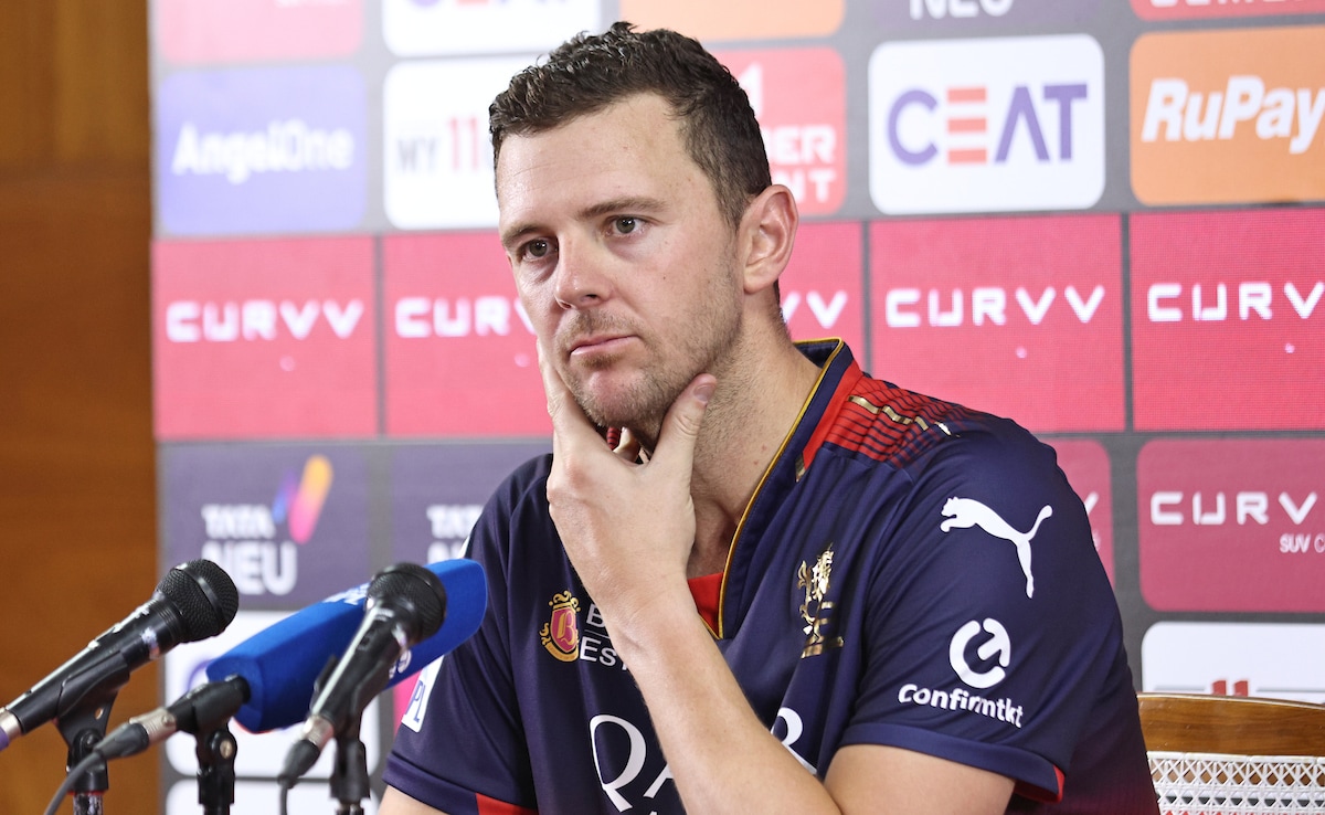 believecheeks's tweet photo. Josh Hazlewood 🎙️ — I've played for many teams, but there's something special about RCB and these fans. Retiring in red and gold would be a dream ending. ❤️ https://t.co/o8gRpxslhJ
