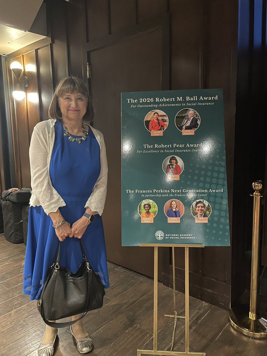 jrovner's tweet photo. Honored to have been named the first recipient of the Robert Pear award for journalism from the National Academy of Social Insurance! https://t.co/HBH6LSuz7V