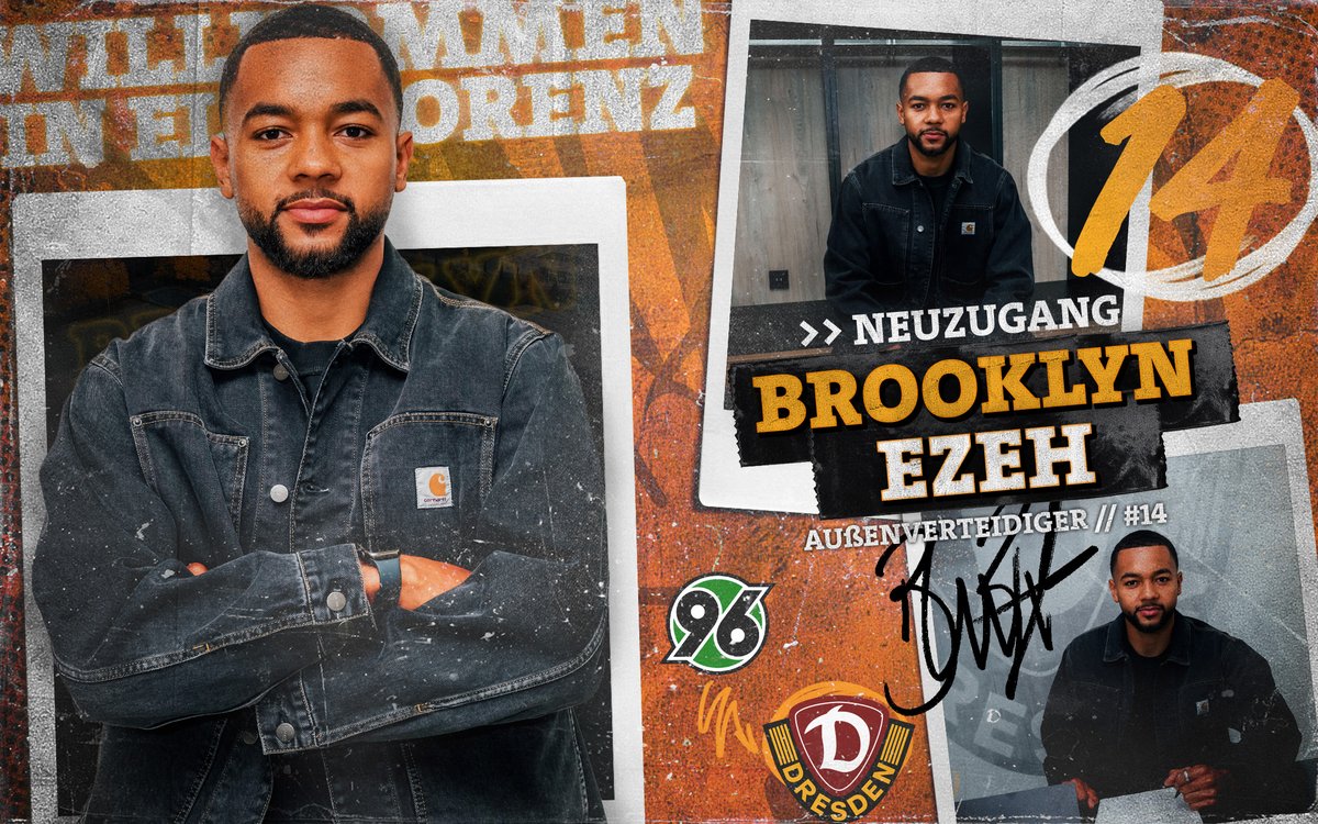 DynamoDresden's tweet photo. Die SGD hat den ersten Transfer des Sommers fix gemacht und Linksverteidiger Brooklyn #Ezeh verpflichtet. Der 24-Jährige wechselt von Hannover 96 nach Elbflorenz. ✍️👉 https://t.co/sVgrA2MQ58 #sgd1953 https://t.co/duJ3lLt4Jx