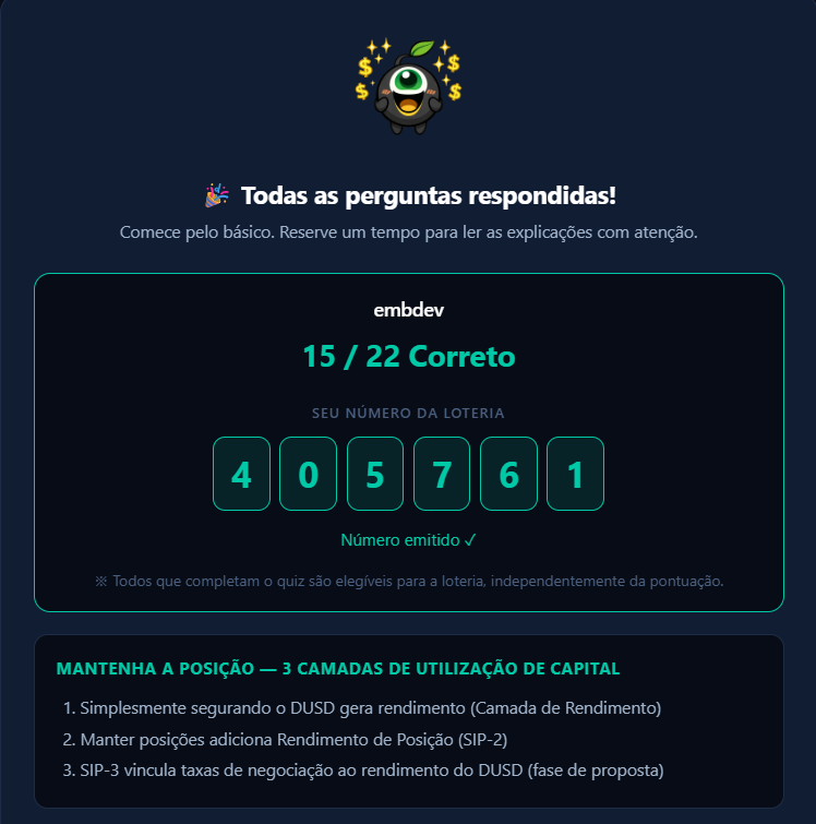 EmbCryptoDev's tweet photo. @StandX_Official Quiz resultado https://t.co/rX5QSyjRsH