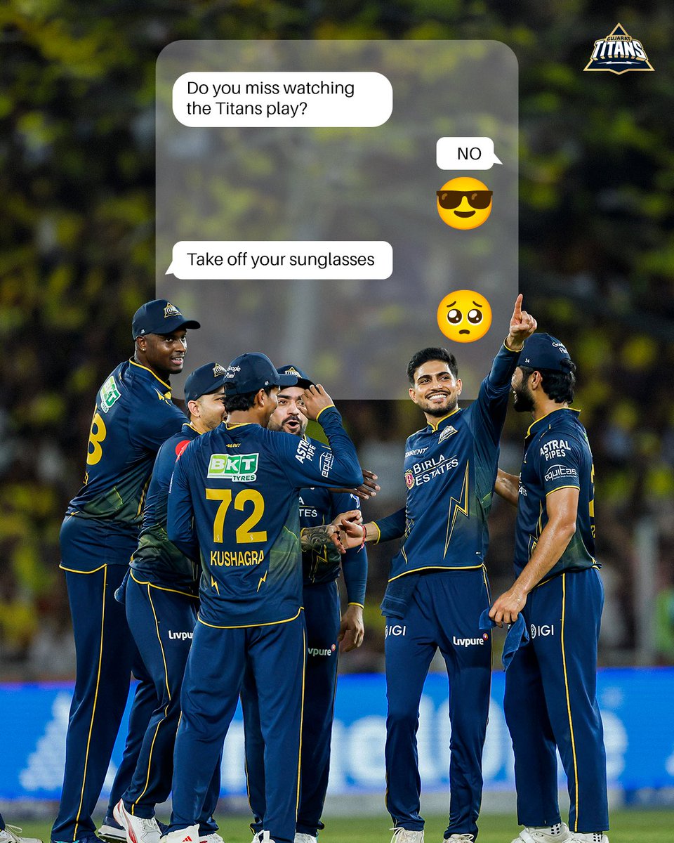 gujarat_titans's tweet photo. We are not crying, you are 🥹 https://t.co/c9wnAHm3RT