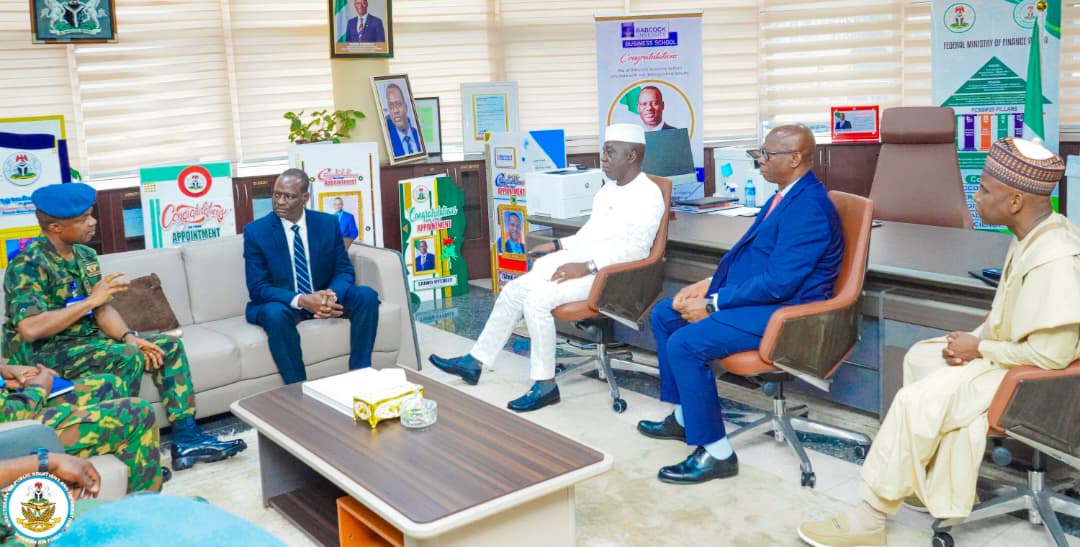 NigAirForce's tweet photo. PHOTO NEWS: The Chief of the Air Staff (CAS), Air Marshal Sunday Kelvin Aneke, paid a courtesy visit to the Honourable Minister of Finance, Mr Taiwo Oyedele, on 10 June 2026. The visit reinforced collaboration between the Nigerian Air Force and the Federal Ministry of Finance. https://t.co/koYuMPdLu8