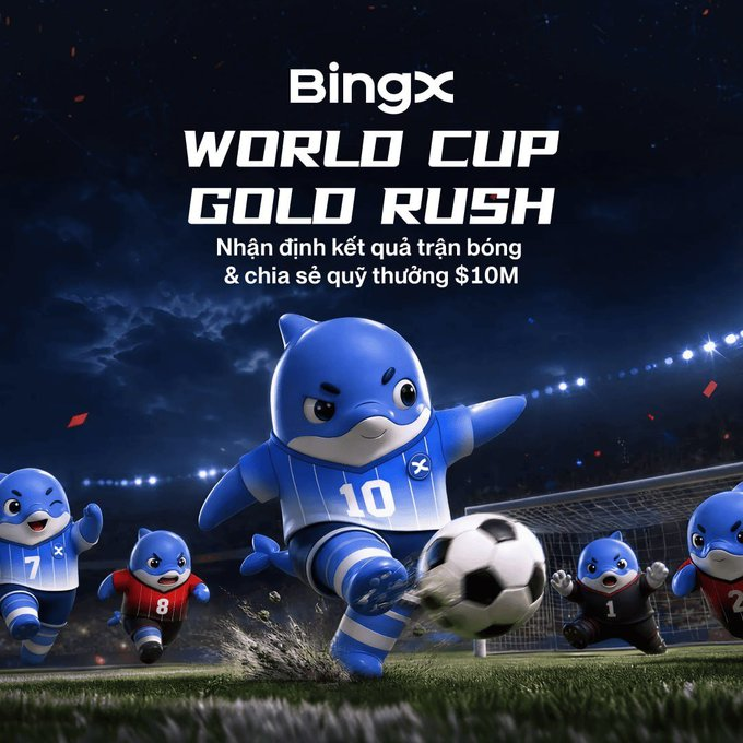 lichenb2b's tweet photo. 🔥 BingX mở quỹ thưởng $10,000,000 cùng Trader hòa nhịp World Cup! https://t.co/RMOtfEyTCR