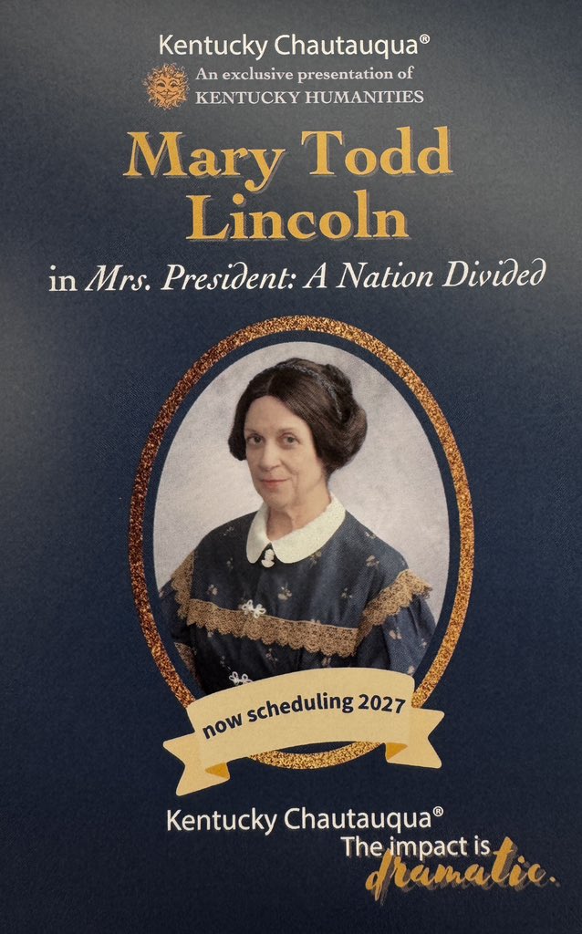 DBE_Library's tweet photo. Starting Day 3 @KEDCGrants w/ @KyHumanities Chautauqua Mrs. President: A Nation Divided. It’s amazing how actors can take you back in time. @passport2lead @KingWendy_m https://t.co/VxL3rp7pAU