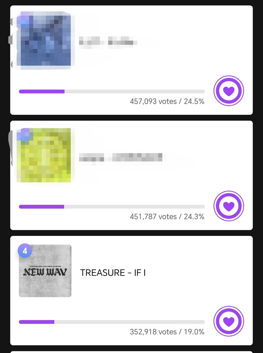 TreasureVotes's tweet photo. [📢] MUSIC CORE x MUBEAT x MUNIVERSE

‼️ MASS VOTING STARTS NOW‼️

Teumes, it’s time to vote! Every vote counts as we work to increase our percentage and TREASURE’s rank.

🗳️ Vote now on MUBEAT and MUNIVERSE! Collect more beats and lumys if possible! 
📈 Let’s keep the percentage climbing higher and higher!

#TREASURE @treasuremembers