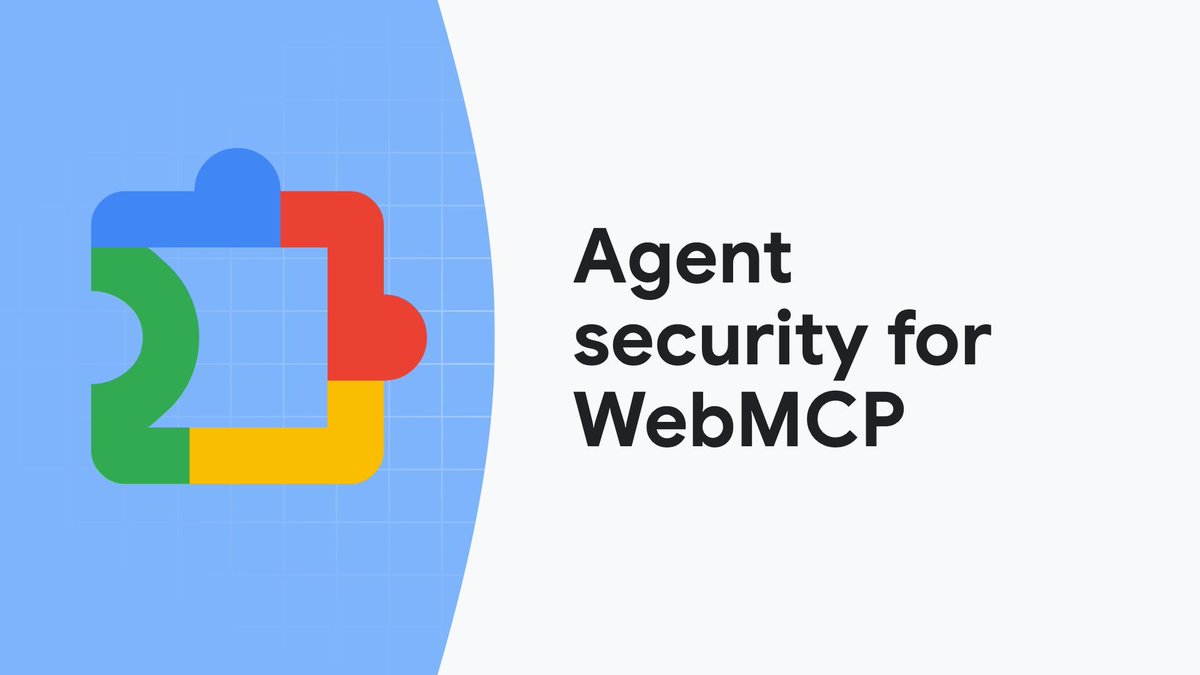 sarah_edo's tweet photo. 🛠️ We in Chrome wrote security guidance for WebMCP:

Agent Devs: https://t.co/upuA4FGIj3 
Site Devs: https://t.co/QDJdUYZBbS 

Written by the wonderful @JuliaPagnucco, a Sr. Security Eng &amp; @AlexandraScript, great tech writer. If you're using WebMCP, this is important guidance! https://t.co/wWsLDmfRl1