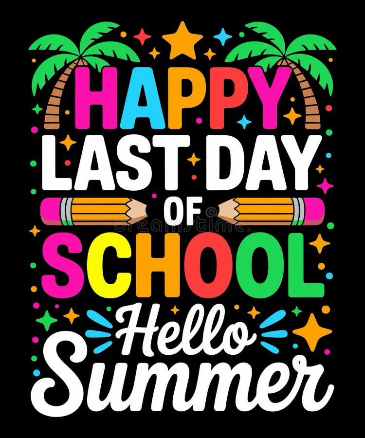 228Cascade's tweet photo. Happy last day of school! Have an amazing summer! https://t.co/Zh9I5X2uwm