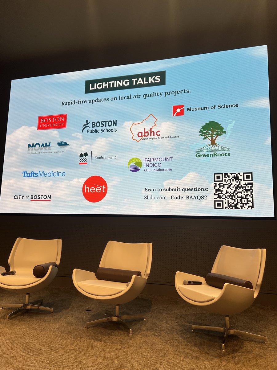 fairmountcollab's tweet photo. 📊 Kendra, our Director of Climate Justice, was proud to present the preliminary findings from our Backpack Monitor Ambassador Program with Francesca Majluf from Air Partners at last month's Boston Area Air Quality Summit hosted by @BostonEnviro! https://t.co/U566Hb3exP