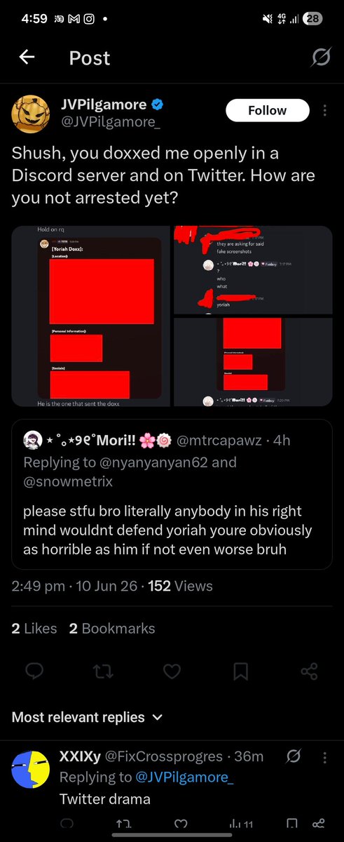 mtrcapawz's tweet photo. hi @JVPilgamore_ anyways im blocking this mfs ass so he cant unblock then quote then block anyways (for the second time) you doxxed someone too and speaking of arrests your info has been handed over to law inforcement from ur local area and snow kinda did the same so be prepared https://t.co/4yuFnUtNQp