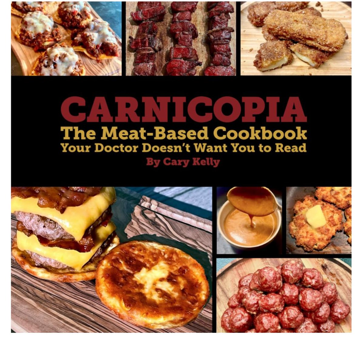 Square1Wellness's tweet photo. One of our favorite books we recommend to friends and clients! @CaryKelly11 @SQ1Wellness #yes2meat "The Meat-Based Cookbook Your Doctor Doesn't Want You to Read." Love the title! #carnivore #meatheals https://t.co/c9ywBR1dEJ