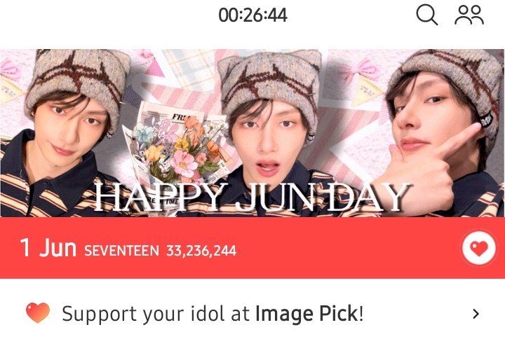 luvjunpi's tweet photo. 478.283 voted ✅️

Plz drop some hearts for jun, we are close to achieving the goal, only 26 minutes left!

https://t.co/AdHxg9ERlw https://t.co/vxAUrYSNLP