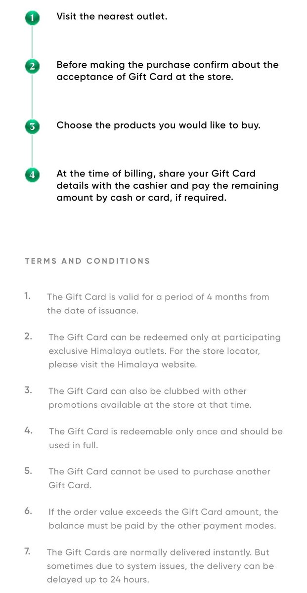 har_sd10005's tweet photo. Bought a 250rs Himalaya gift card through CRED yesterday based on the terms displayed at the time of purchase. Today, the redemption conditions have been changed by introducing a minimum order value of 350 rs requirement.#ConsumerRights #CRED #Himalaya
@CRED_club
@HimalayaIndia https://t.co/Oqb2JKzObx
