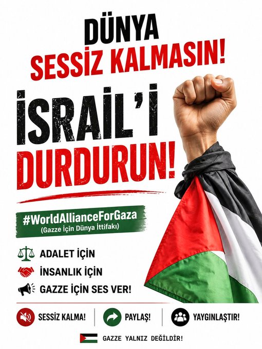 CihatDo01701853's tweet photo. #WorldAllianceForGaza https://t.co/wcYrl8Z768