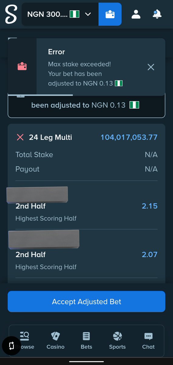 Brightsince20's tweet photo. Why are you scared @Stake ordinary 100 million odds? https://t.co/62DL5Hd7cl