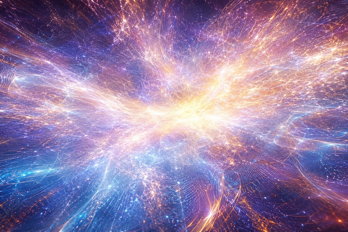 ValleyGirl2001's tweet photo. The Big Bang, 13.8 billion years ago (AI Art, AI Creations) https://t.co/u9xKeuOghi