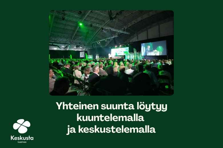 UKeskusta's tweet photo. Puheenvuoroilla vahvistetaan keskustalaista demokratiaa. 

Keskustan puoluekokous on näyttämö sekä puhujille että kuulijoille. Lue kuvaus ja Outi Lankian puhe: https://t.co/t7atRU2Vv6 

#keskusta #johtaja #SOTE #puolue #politiikka https://t.co/8svktsn9u6