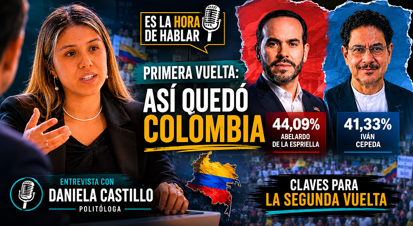 ConVmro's tweet photo. Daniela Castillo en #EsLaHoraDeHablar en Colombia "el debate político ha sido reemplazado con cada vez más frecuencia por la confrontación identitaria"

Mira, comenta y comparte la entrevista completa con la plitóloga colombia @Daniela_C93 
https://t.co/x2KHQezTsn https://t.co/WCdU1VOyHH