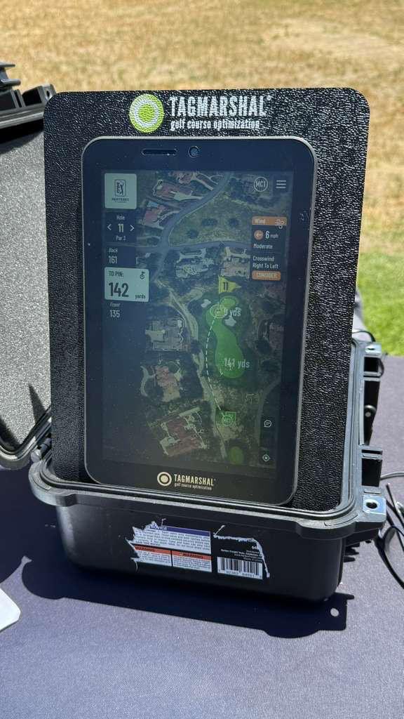 tagmarshal's tweet photo. Team Tagmarshal had a fantastic time at yesterday's Yamaha Golf Outing at TPC Monterey at Pasadera.

Hole 11 was perfect for Bodo and Ben to demonstrate WindTag, with gusty conditions highlighting the value of having precise, real-time wind speed and direction measurements! https://t.co/ZEF7ddPPel
